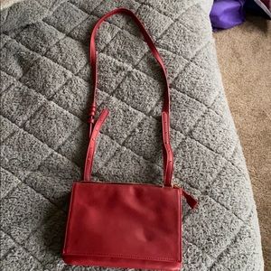 red small crossbody purse